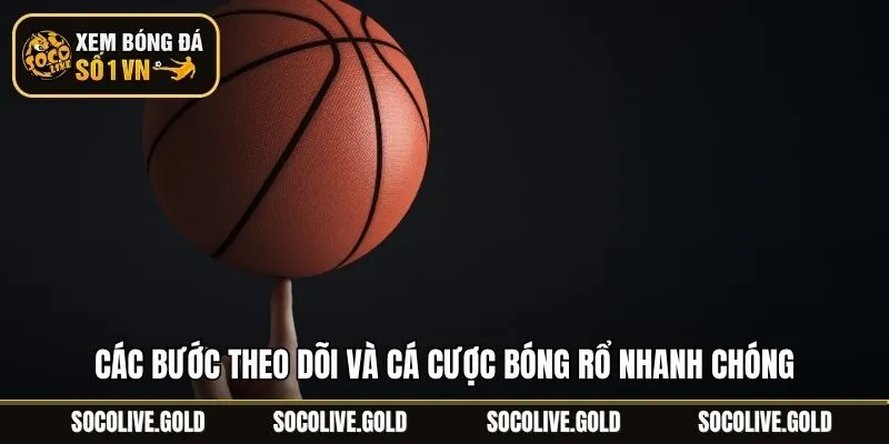 Các bước theo dõi và cá cược bóng rổ nhanh chóng