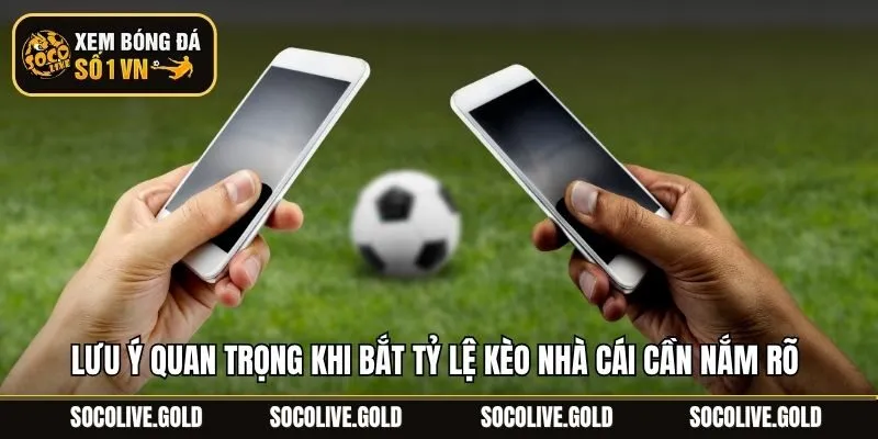 Lưu ý quan trọng khi bắt tỷ lệ kèo nhà cái cần nắm rõ