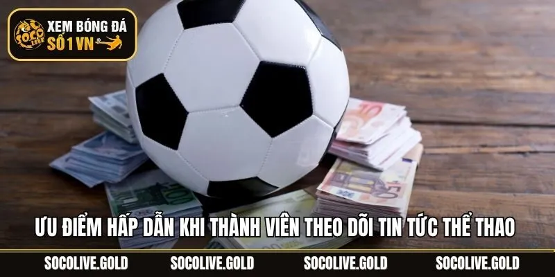 Ưu điểm hấp dẫn khi thành viên theo dõi tin tức thể thao 